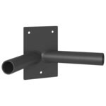 vidaXL Support de mât de drapeau Noir 11.5 x 7.5 cm Acier