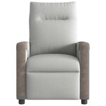 vidaXL Fauteuil inclinable gris nuage tissu