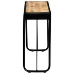 vidaXL Table console 140 x 35 x 76 cm Bois de manguier massif brut