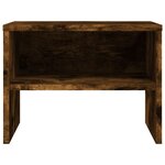 vidaXL Tables de chevet 2 Pièces Chêne fumé 40x30x30 cm Bois d'ingénierie