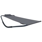 vidaXL Lit de jardin Gris 200x90 cm Acier