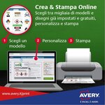 480 étiquettes indécollables - 63,5 x 33,9mm - laser - l6146-20