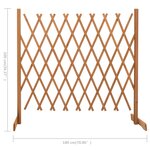 vidaXL Clôture en treillis de jardin Orange 180x100 cm Bois de sapin