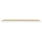 vidaXL Étagères flottantes 4 Pièces chêne et blanc 120x23 5x3 8 cm MDF