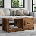 vidaXL Table basse Bois ancien 90 x 50 x 37 cm Bois d'ingénierie