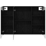 vidaXL Armoire Miroir de Salle de Bain Chêne noir 100 x 14 5 x 70 cm
