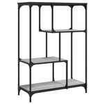 vidaXL Bibliothèque sonoma gris 81x36x115cm bois d'ingénierie et acier