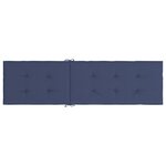 vidaXL Coussin de chaise de terrasse bleu marine tissu oxford