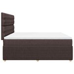 vidaXL Sommier à lattes de lit avec matelas Marron foncé 180x200 cm