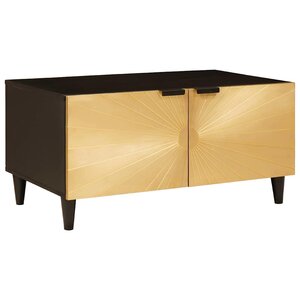 vidaXL Table basse Noir et or 80 x 50 x 40 cm