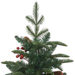 vidaXL Sapin de Noël artificiel avec pommes de pin et baies 150 cm