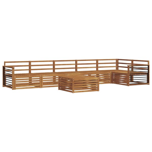 vidaXL Ensemble de canapés d'extérieur 7 pc Naturel