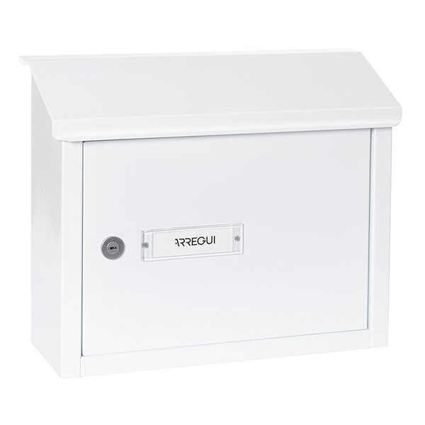 Pack Bouche d'entrée + Boîte aux lettre en acier V4071 Fente 33 x 4 cm Blanc