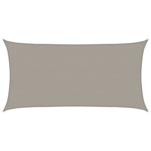 vidaXL Voile d'ombrage 160 g/m² rectangulaire gris clair 4x7 m PEHD
