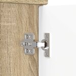 vidaXL Armoire sous évier de salle de bain Chêne Sonoma