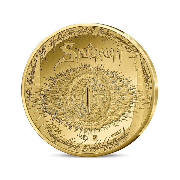 Le Seigneur des Anneaux Monnaie de 500€ Or L'oeil de Sauron