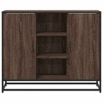 vidaXL Buffet chêne marron 92x35x76 cm Bois d'ingénierie
