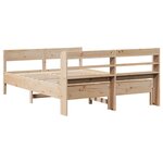 vidaXL Cadre de lit sans matelas 160x200 cm bois massif de pin