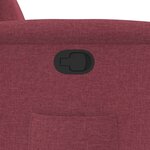 vidaXL Fauteuil inclinable Rouge bordeaux Tissu