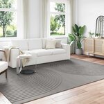 vidaXL Tapis de surface HUARTE Gris 340 x 240 cm Polyester