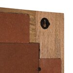 vidaXL Miroir de salle de bain avec stockage Naturel 50 x 70 x 3 cm