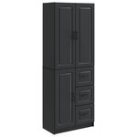 vidaXL Ensemble de Meubles 2 Pièces Noir Bois d'ingénierie