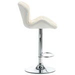 vidaXL Tabourets de bar lot de 2 crème similicuir