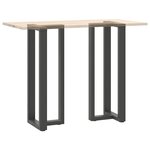 vidaXL Pieds de table de bar en forme de T  2 pièces  anthracite  50 x 35 x (110-111) cm  acier
