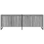vidaXL Meuble TV Gris Sonoma 140 x 36 x 49.5 cm Bois d'ingénierie