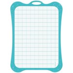 Kit ardoise effaçable à sec 1 face unie / 1 face seyès 20 x 28 5 cm + 1 feutre + 1 effacette