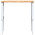 vidaXL Établi marron clair bois de chêne massif rectangulaire