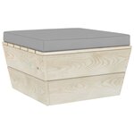 vidaXL Salon de jardin palette 6 Pièces avec coussins bois d'épicéa