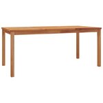 vidaXL Ensemble à manger de jardin 3 Pièces Bois de teck massif