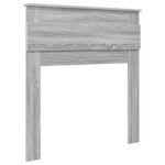 vidaXL Tête de lit Gris Sonoma 100 cm Bois d'ingénierie