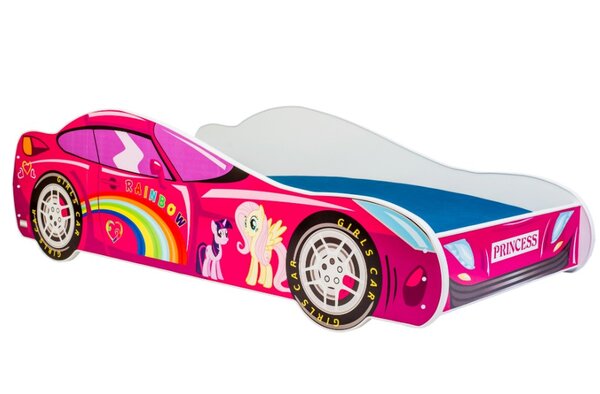 Lit simple enfant  PINK 160 avec matelas