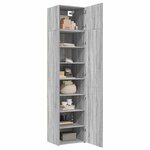 vidaXL Armoire de rangement mince sonoma gris 50x42 5x225 cm