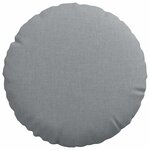 vidaXL Coussins de siège 2 Pièces Gris clair Ø30 x 13 cm tissu