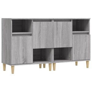 vidaXL Buffets 2 Pièces sonoma gris 60x35x70 cm bois d'ingénierie
