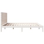 vidaXL Cadre de lit extra long sans matelas 200x220 cm bois massif