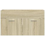 vidaXL Armoire lavabo de salle de bain chêne sonoma bois d'ingénierie