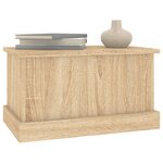 vidaXL Coffre de rangement Chêne Sonoma 50x30x28 cm Bois d'ingénierie