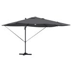 vidaXL Parasol Anthracite 351 x 250 x 253 cm Polyester et Aluminium