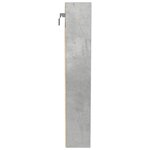 vidaXL Armoire à vitrine gris béton 100x8 5x50 cm bois d'ingénierie