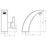 SCHÜTTE Mitigeur de lavabo PANAMA chrome