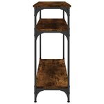 vidaXL Table console chêne fumé 100x29x75 cm bois d'ingénierie