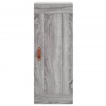 vidaXL Buffet haut Sonoma gris 34 5x34x180 cm Bois d'ingénierie
