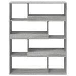 vidaXL Cloison de séparation sonoma gris bois d'ingénierie
