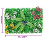  vidaXL Clôture à plantes artificielles 6 Pièces vert 40x60 cm