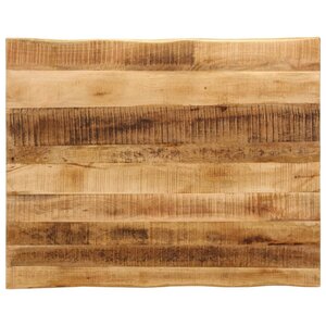 vidaXL Dessus de table bord vivant 90x80x3 8 cm bois de manguier brut