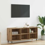 vidaXL Meuble TV Chêne artisanal 103 5 x 30 x 50 cm Bois d'ingénierie